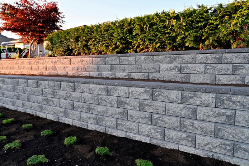 Retaining Wall with Stone